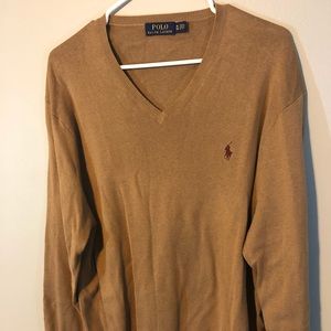 Polo Ralph Lauren v neck long sleeve Pima cotton